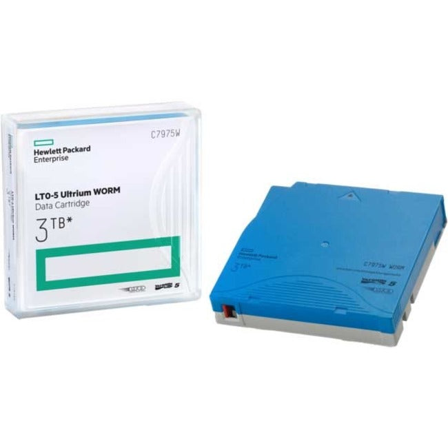 HPE LTO Ultrium 5 Data Cartridge with Custom Barcode Labeling C7975AL