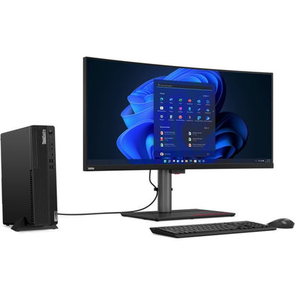 Lenovo ThinkCentre M90s Gen 3 11TT0000US Desktop Computer - Intel Core i5 12th Gen i5-12500 Hexa-core (6 Core) 3 GHz - 8 GB RAM DDR5 SDRAM - 256 GB M.2 PCI Express NVMe 4.0 SSD - Small Form Factor - Raven Black 11TT0000US