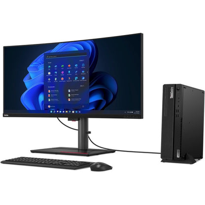 Lenovo ThinkCentre M90s Gen 3 11TT0000US Desktop Computer - Intel Core i5 12th Gen i5-12500 Hexa-core (6 Core) 3 GHz - 8 GB RAM DDR5 SDRAM - 256 GB M.2 PCI Express NVMe 4.0 SSD - Small Form Factor - Raven Black 11TT0000US