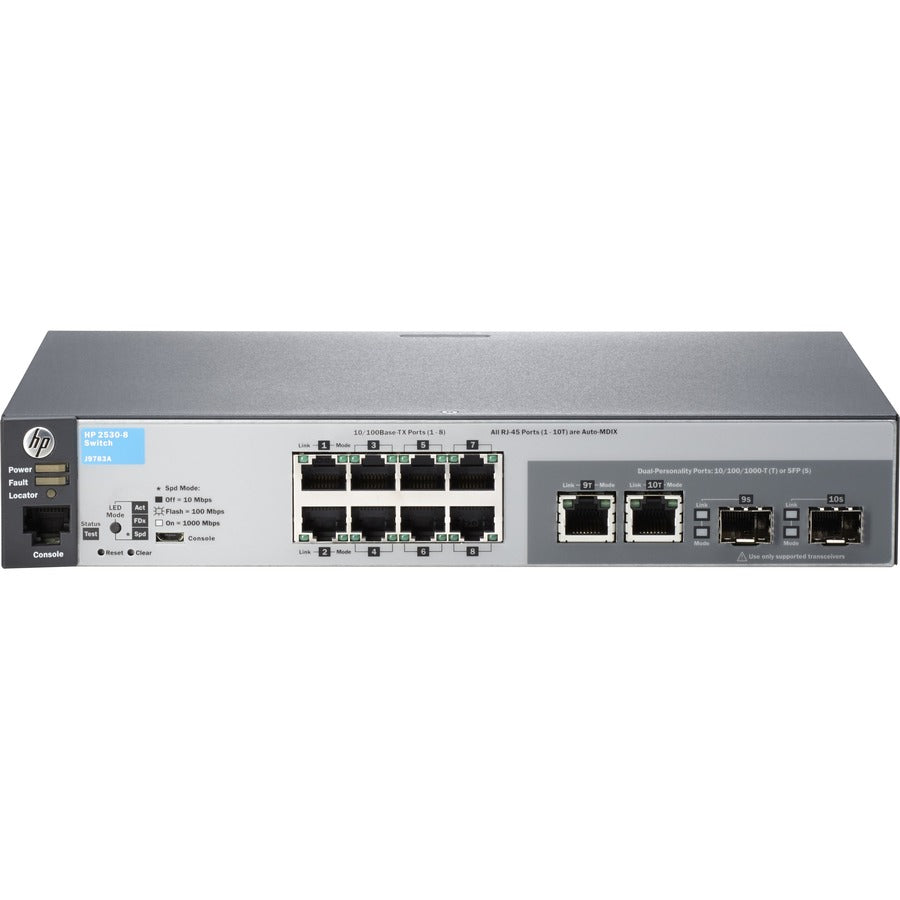 Commutateur Ethernet HPE 2530-8 J9783A