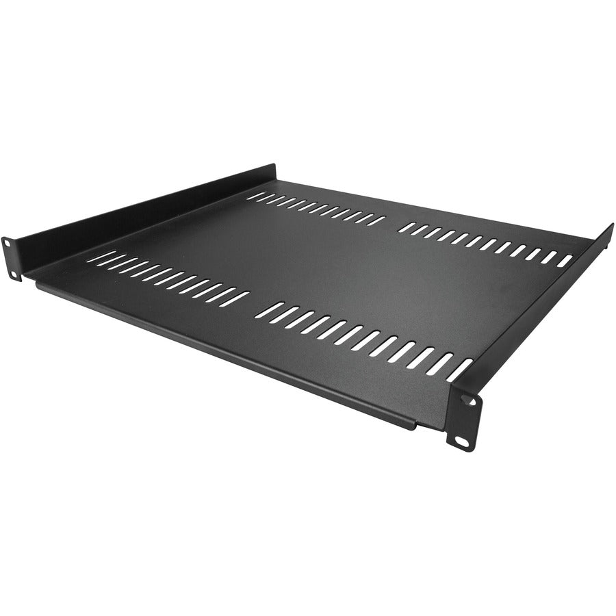 StarTech.com 1U Vented Server Rack Cabinet Shelf - Fixed 16" Deep Cantilever Rackmount Tray for 19" Data/AV/Network Enclosure w/Cage Nuts CABSHELF116V