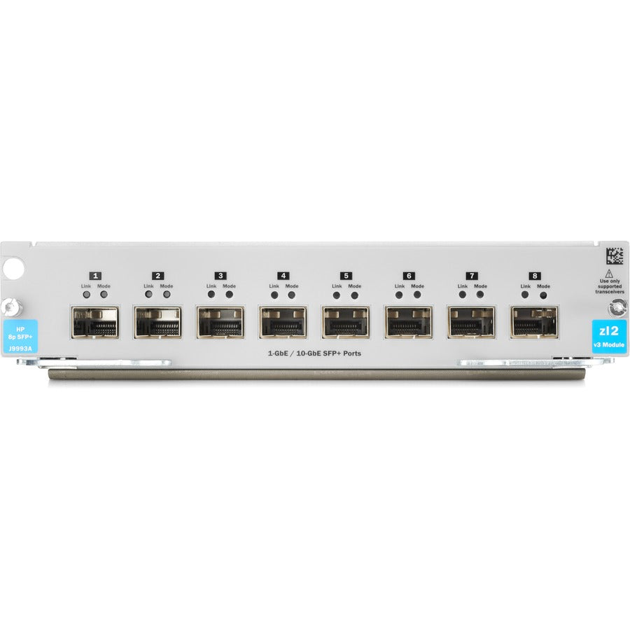 HPE 8 Ports 1G/10GbE SFP+ MACsec v3 zl2 J9993A