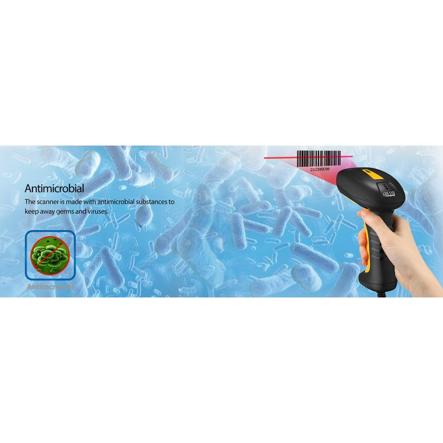 Adesso NuScan 2400U Waterproof Handheld CCD Barcode Scanner NUSCAN 2400U