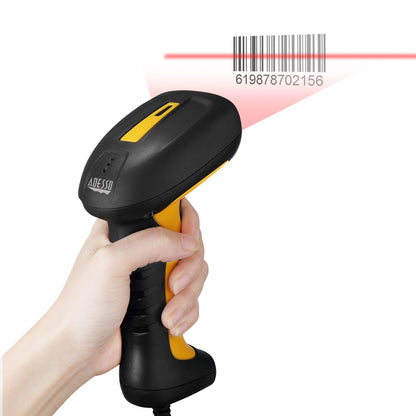 Adesso NuScan 2400U Waterproof Handheld CCD Barcode Scanner NUSCAN 2400U