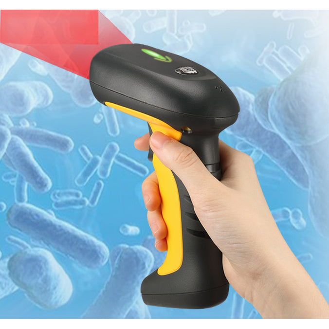 Adesso NuScan 5200TR - 2.4GHz RF Wireless Antimicrobial & Waterproof 2D Barcode Scanner NUSCAN 5200TR