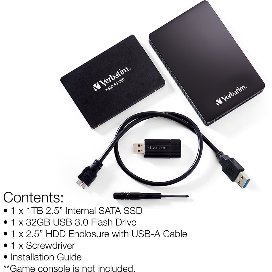 Verbatim 1TB SSD Upgrade Kit for the PlayStation&reg; 4 70374