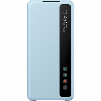 Samsung Smart Clear View Carrying Case (Flap) Samsung Galaxy S20+ 5G Smartphone - Blue Coral EF-ZG985CLEGCA