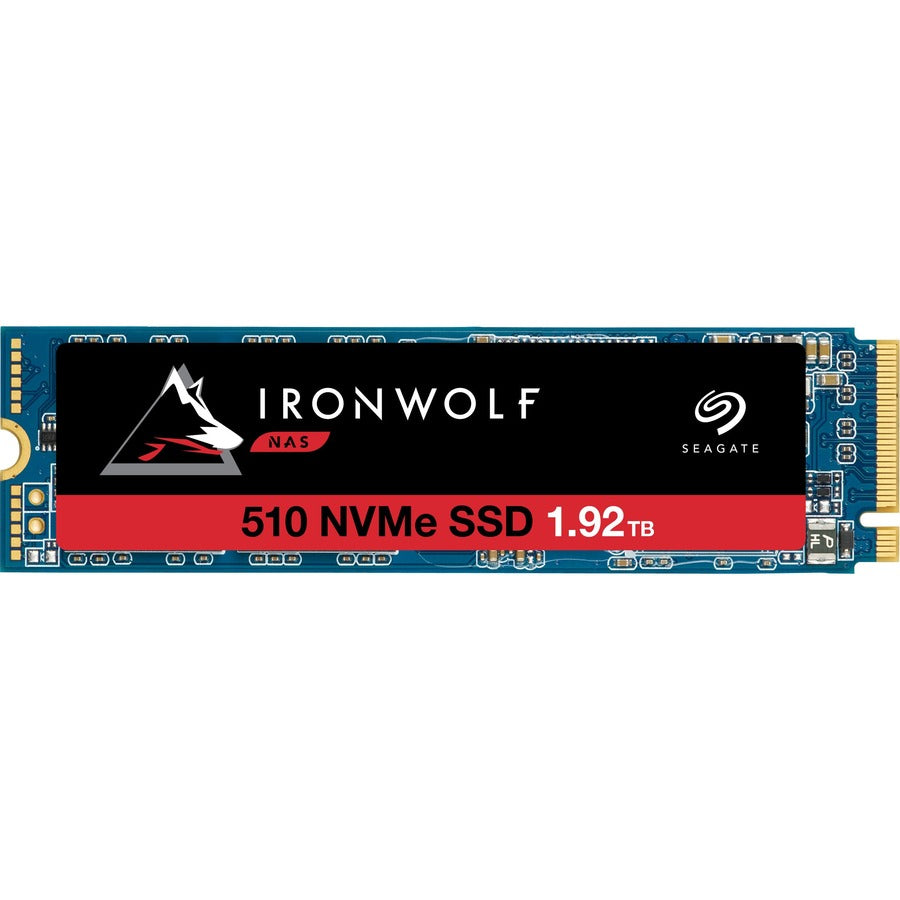 Disque SSD Seagate IronWolf 510 ZP1920NM30011 1,92 To - M.2 interne - PCI Express NVMe - Méthode d'enregistrement magnétique conventionnel (CMR) ZP1920NM30011