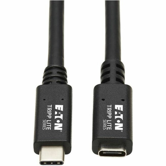 Tripp Lite by Eaton U421-003 USB-C Extension Cable, M/F, Black, 3 ft. (0.9 m) U421-003