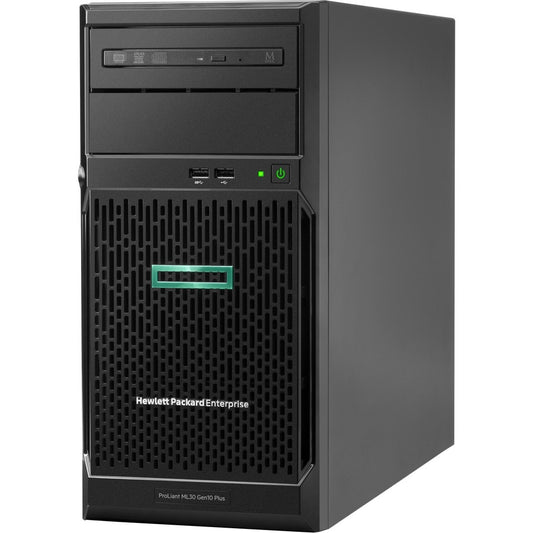 HPE ProLiant ML30 G10 Plus 4U Tower Server - 1 x Intel Xeon E-2314 2.80 GHz - 16 GB RAM - Serial ATA/600 Controller P44720-001