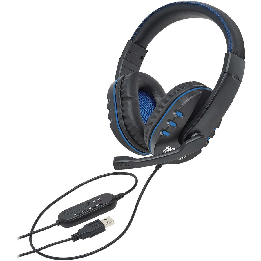 Tripp Lite USB Gaming Headset with Built-In Microphone and Audio Control AHS-001