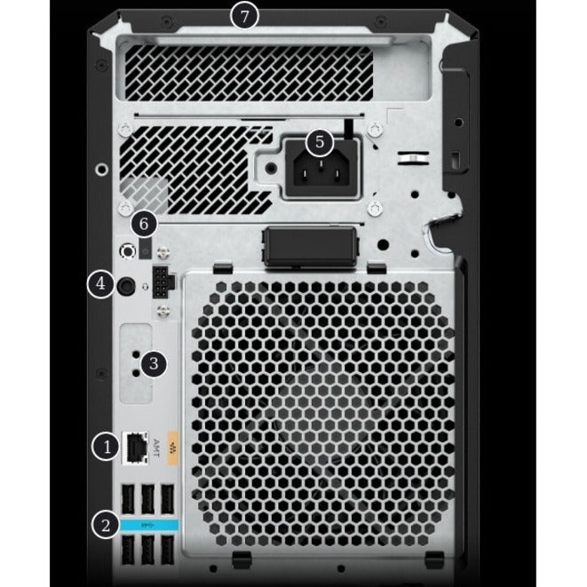 Station de travail HP Z4 G5 - 1 x Intel Xeon w3-2425 - Technologie vPro - 16 Go - SSD 512 Go - Tour - Noir 7X9F6UT#ABA