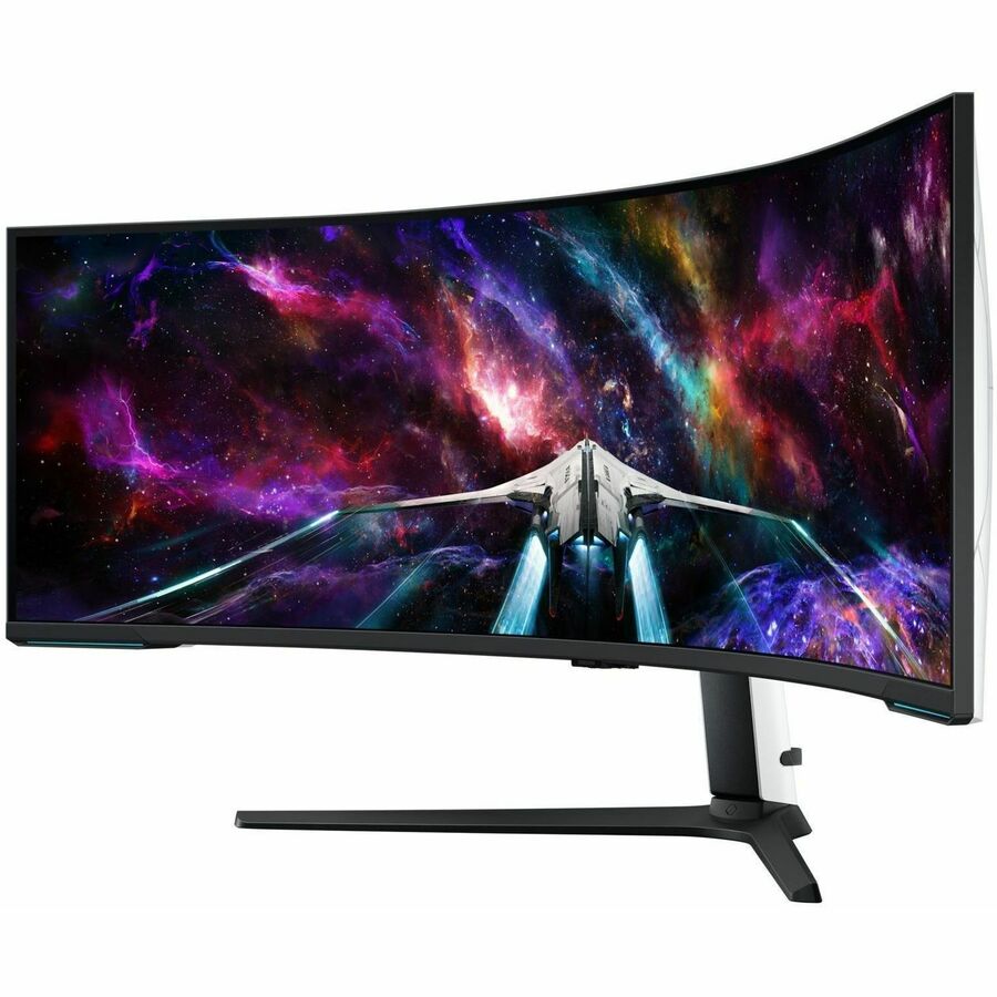 Moniteur LED de jeu incurvé Samsung Odyssey Neo G9 S57CG952NN de 57 pouces DUHD - 32:9 - Noir, Blanc LS57CG952NNXZA