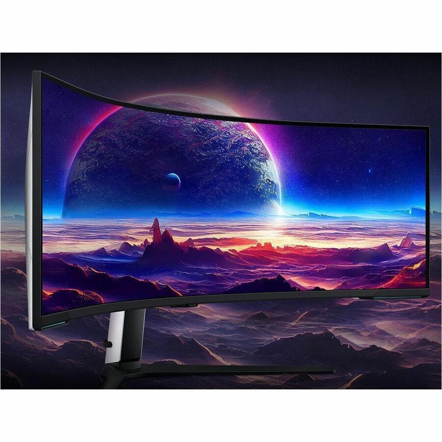 Moniteur LED de jeu incurvé Samsung Odyssey Neo G9 S57CG952NN de 57 pouces DUHD - 32:9 - Noir, Blanc LS57CG952NNXZA