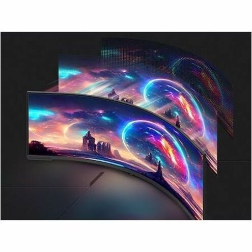 Moniteur LED de jeu incurvé Samsung Odyssey Neo G9 S57CG952NN de 57 pouces DUHD - 32:9 - Noir, Blanc LS57CG952NNXZA