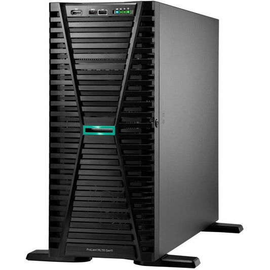 HPE ProLiant ML110 G11 4.5U Tower Server - 1 x Intel Xeon 3408U 1.80 GHz - 32 GB RAM - Serial ATA Controller P55535-001