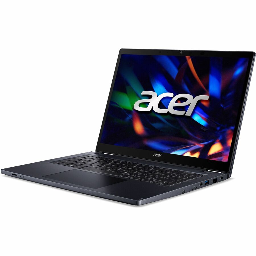 Acer TravelMate P4 Spin 14 P414RN-53 TMP414RN-53-579U Ordinateur portable convertible 2 en 1 à écran tactile 14" - WUXGA - Intel Core i5 13e génération i5-1335U - 16 Go - SSD 512 Go - Clavier anglais - Bleu NX.VZQAA.004