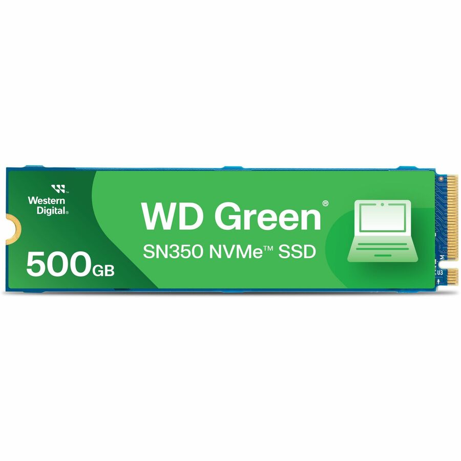 Disque SSD WD SN350 500 Go - M.2 2280 interne - PCI Express NVMe (PCI Express NVMe 3.0) - Vert WDS500G2G0C