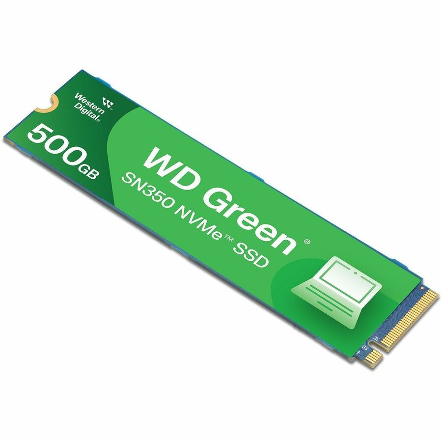 Disque SSD WD SN350 500 Go - M.2 2280 interne - PCI Express NVMe (PCI Express NVMe 3.0) - Vert WDS500G2G0C