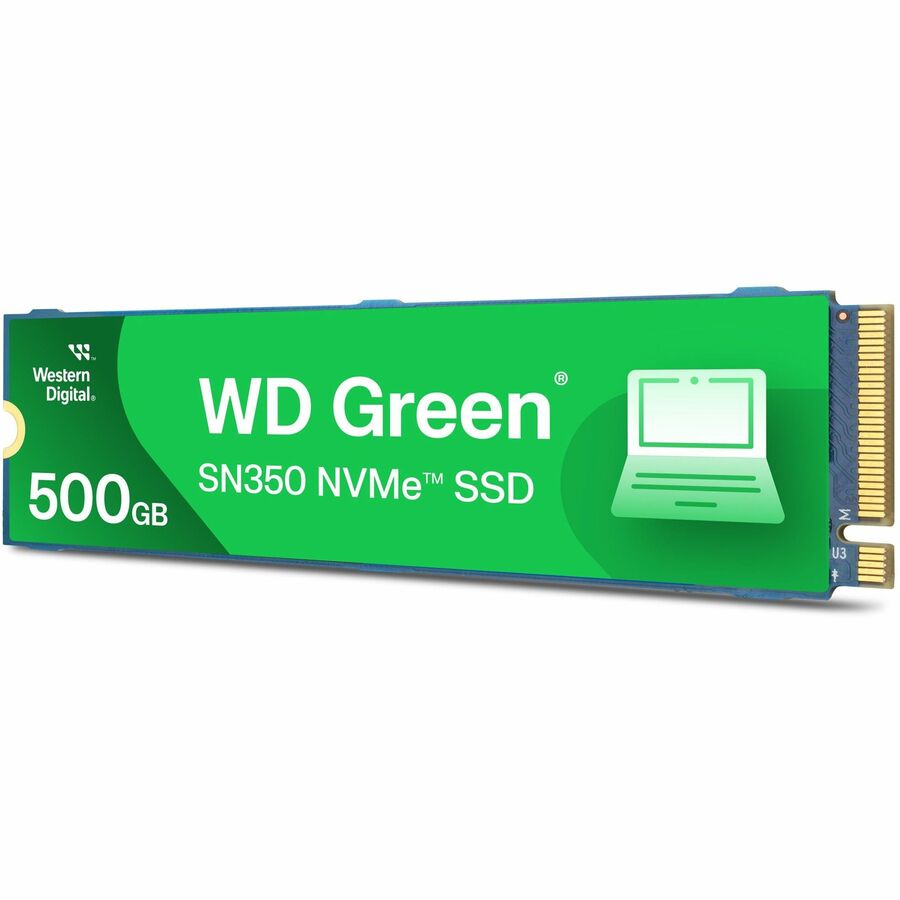 Disque SSD WD SN350 500 Go - M.2 2280 interne - PCI Express NVMe (PCI Express NVMe 3.0) - Vert WDS500G2G0C