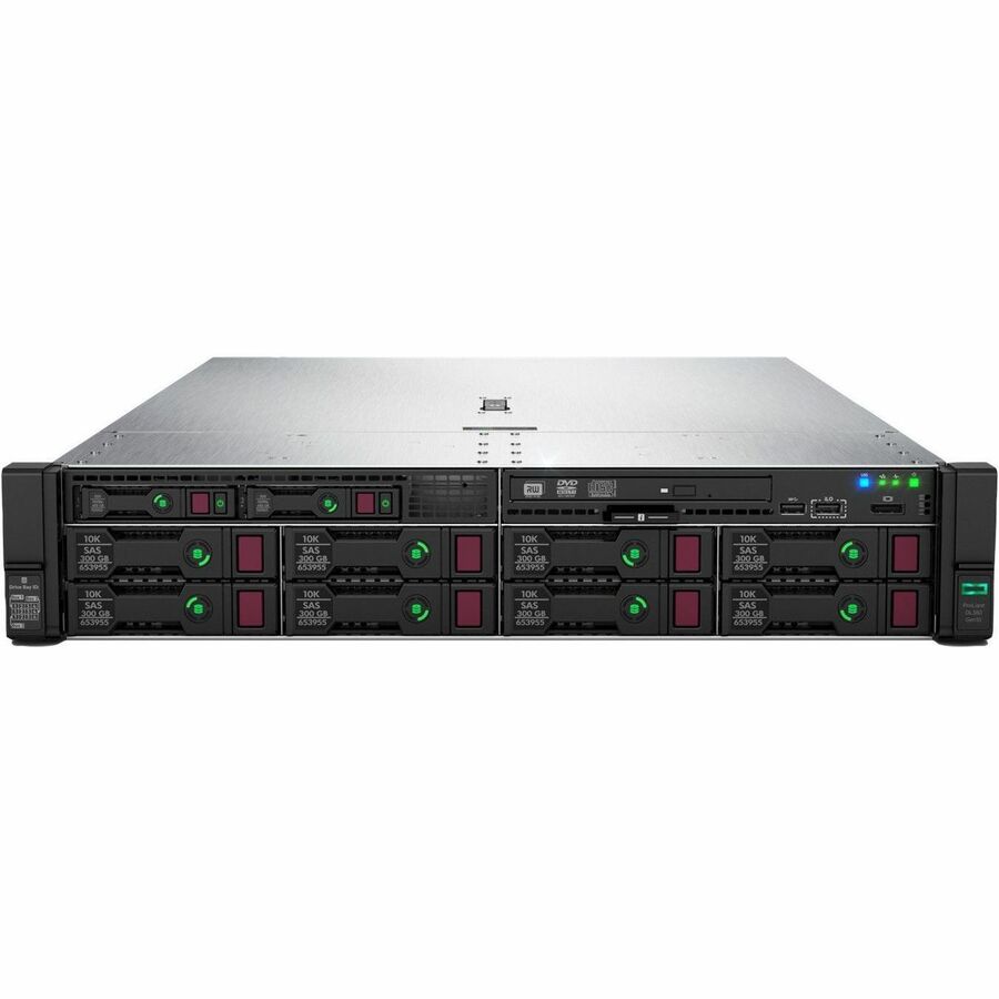 HPE ProLiant DL380 G10 2U Rack Server - 1 x Intel Xeon Silver 4208 2.10 GHz - 64 GB RAM - 960 GB SSD - (2 x 480GB) SSD Configuration - Serial ATA, 12Gb/s SAS Controller P69751-005