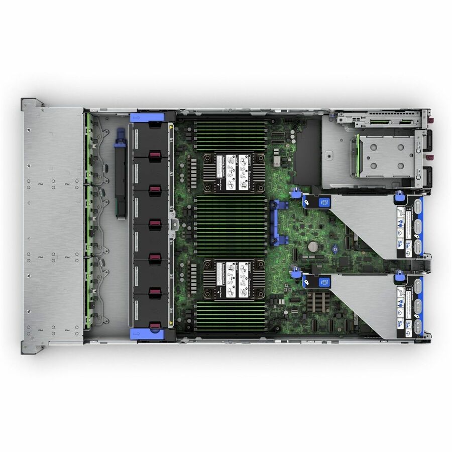 HPE ProLiant DL380 G11 2U Rack Server - 1 x Intel Xeon Silver 4509Y 2.60 GHz - 64 GB RAM - 960 GB SSD - (2 x 480GB) SSD Configuration - Serial ATA, Serial Attached SCSI (SAS) Controller P71680-005