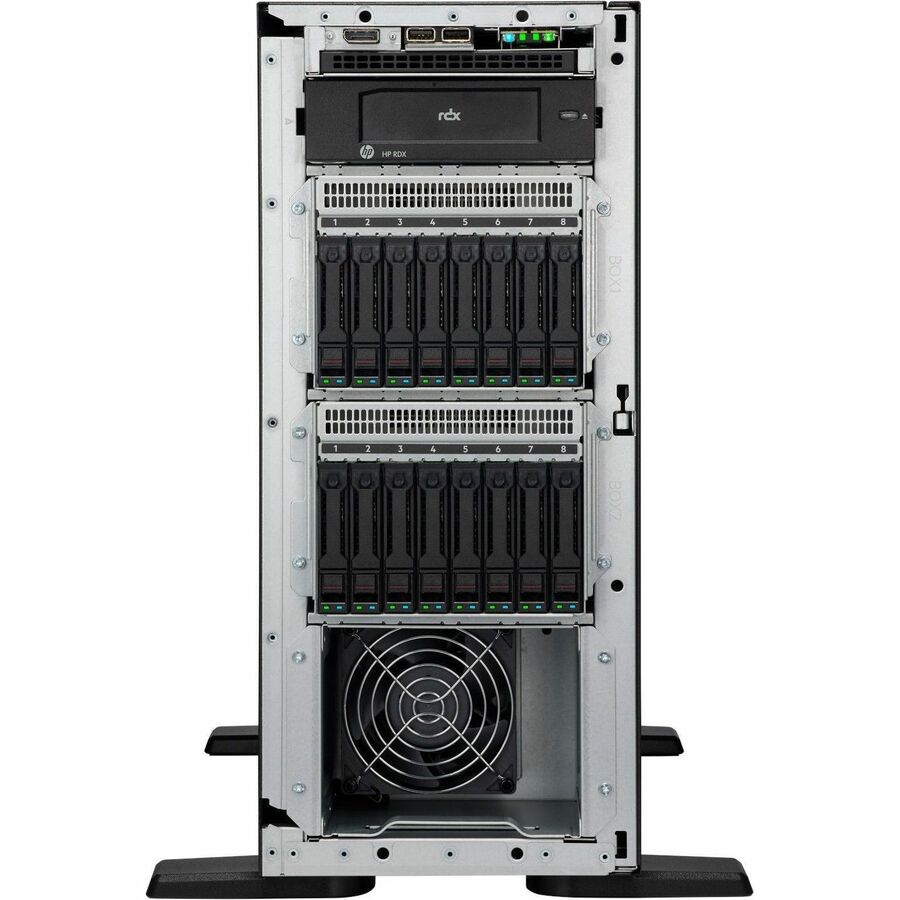 HPE ProLiant ML110 G11 4.5U Tower Server - 1 x Intel Xeon Silver 4514Y 2 GHz - 64 GB RAM - 1.92 TB SSD - (2 x 960GB) SSD Configuration - Serial ATA, Serial Attached SCSI (SAS) Controller P71687-005