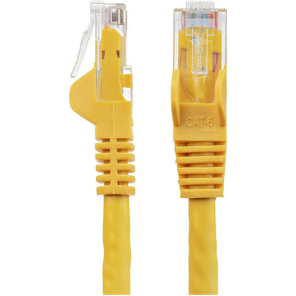 StarTech.com 7ft CAT6 Ethernet Cable - Yellow Snagless Gigabit - 100W PoE UTP 650MHz Category 6 Patch Cord UL Certified Wiring/TIA N6PATCH7YL