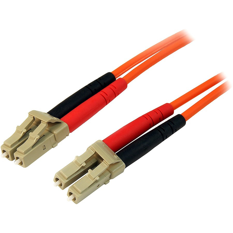 StarTech.com 3m Fiber Optic Cable - Multimode Duplex 50/125 - LSZH Fiber Jumper Cord - LC/LC 50FIBLCLC3