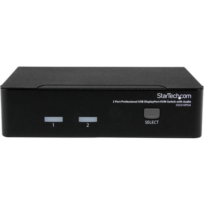 StarTech.com 2 Port USB DisplayPort KVM Switch with Audio SV231DPUA