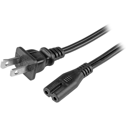 StarTech.com 10ft (3m) Laptop Power Cord, NEMA 1-15P to C7, 10A 125V, 18AWG, Laptop Replacement Power Cord, Power Brick Cable, UL Listed PXT101NB10