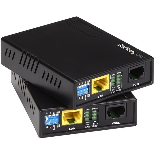 StarTech.com 10/100 VDSL2 Ethernet Extender Kit over Single Pair Wire - 1km 110VDSLEXT