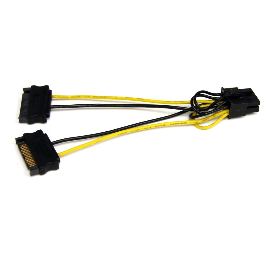 Star Tech.com 6in SATA Power to 8 Pin PCI Express Video Card Power Cable Adapter SATPCIEX8ADP