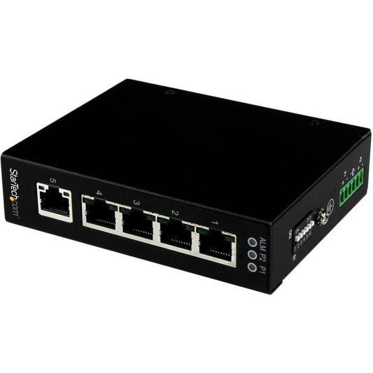 StarTech.com 5 Port Unmanaged Industrial Gigabit Ethernet Switch - DIN Rail / Wall-Mountable IES51000