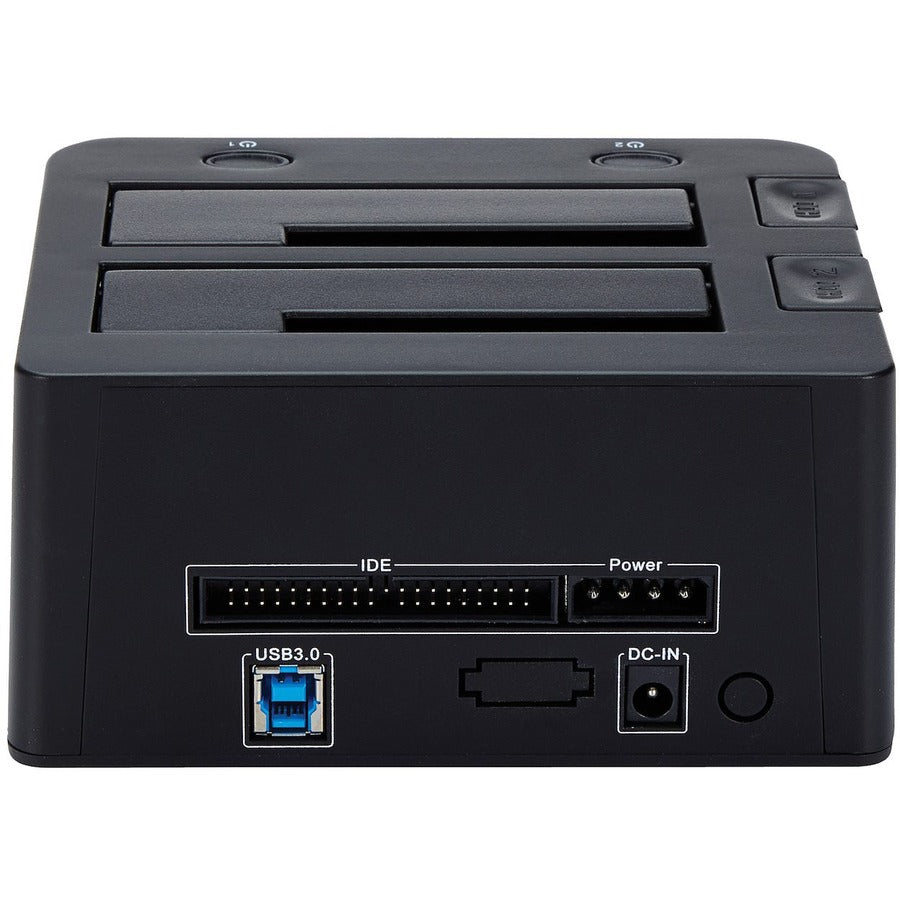 StarTech.com Dual-Bay USB 3.0 to SATA and IDE Hard Drive Docking Station, 2.5/3.5" SATA III and IDE (40 pin), SSD/HDD Dock, Top-Loading UNIDOCKU33