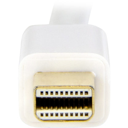 StarTech.com Mini DisplayPort to HDMI Converter Cable - 3 ft (1m) - 4K - White MDP2HDMM1MW