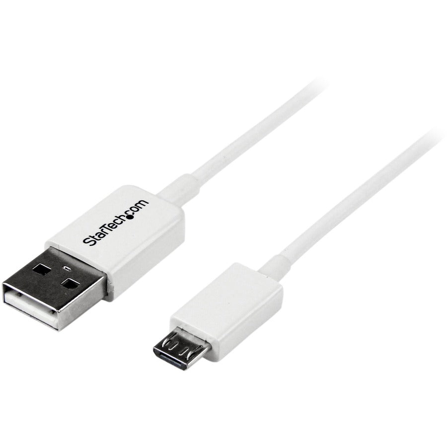 StarTech.com 1m White Micro USB Cable - A to Micro B USBPAUB1MW