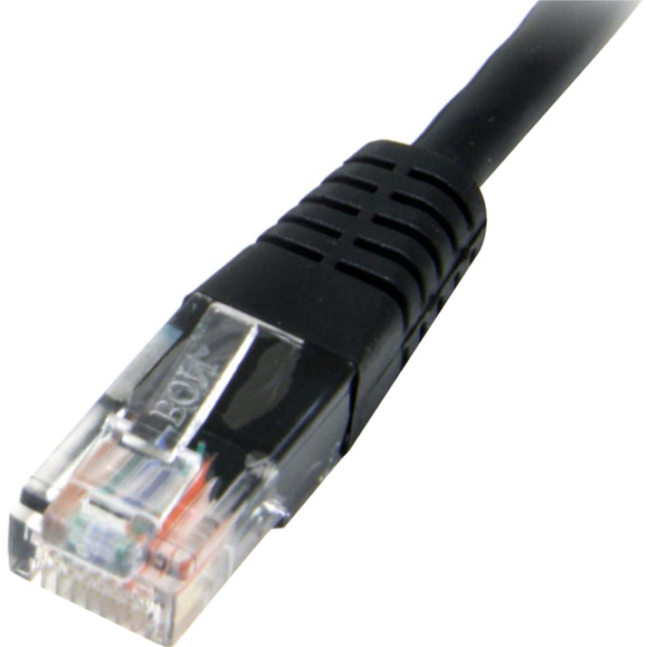 StarTech.com 25 ft Black Molded Cat5e UTP Patch Cable M45PATCH25BK