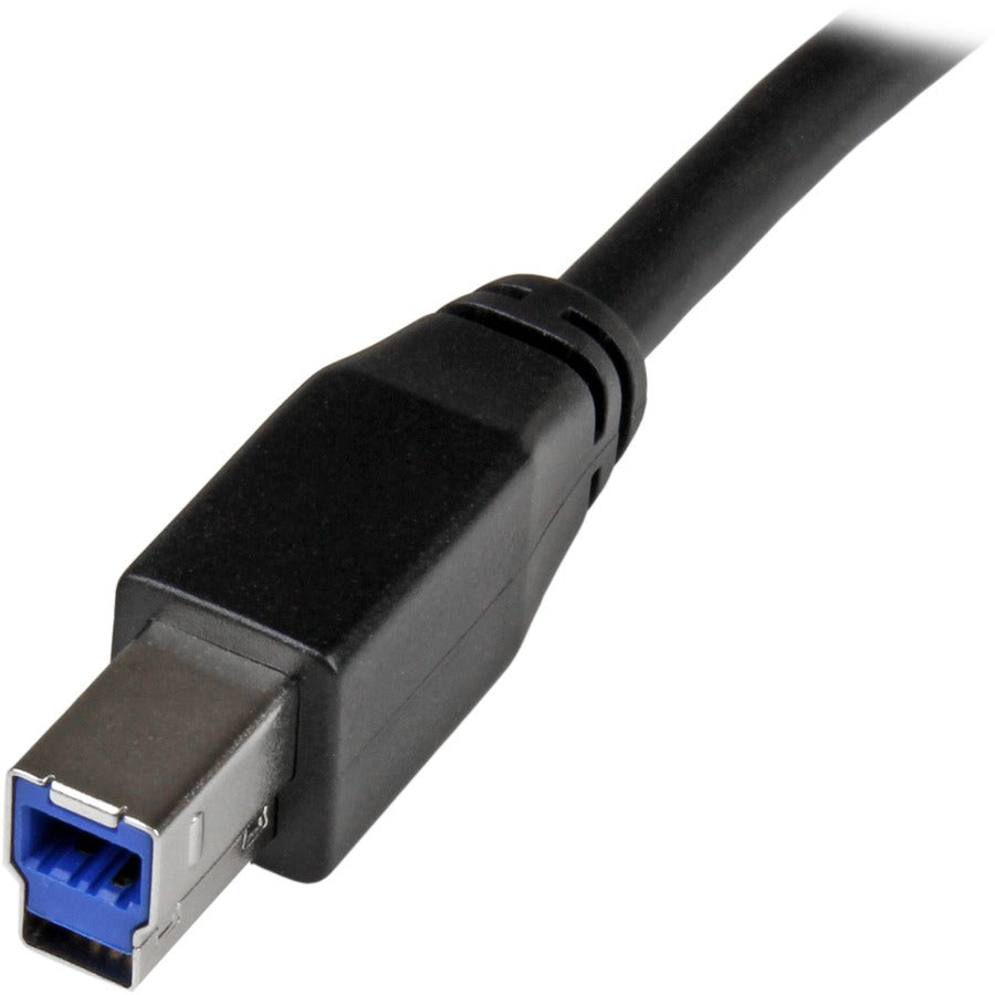 StarTech.com 10m 30 ft Active USB 3.0 (5Gbps) USB-A to USB-B Cable - M/M - USB A to B Cable - USB 3.2 Gen 1 USB3SAB10M