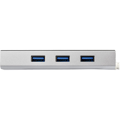 StarTech.com 3-Port USB Hub with Ethernet, USB-A Ports, Gigabit Ethernet/GbE, USB 5Gbps, Bus-Powered, Portable Laptop USB 3.0 Hub ST3300G3UA