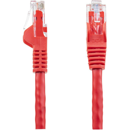 StarTech.com 125ft CAT6 Ethernet Cable - Red Snagless Gigabit - 100W PoE UTP 650MHz Category 6 Patch Cord UL Certified Wiring/TIA N6PATCH125RD