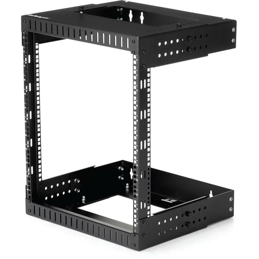 StarTech.com 2-Post 12U Heavy-Duty Wall Mount Network Rack, 19" Open Frame Server Rack with Adjustable Depth, Data Rack for IT Equipment~ RK12WALLOA