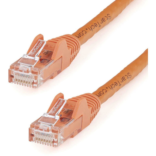 StarTech.com 12ft CAT6 Ethernet Cable - Orange Snagless Gigabit - 100W PoE UTP 650MHz Category 6 Patch Cord UL Certified Wiring/TIA N6PATCH12OR