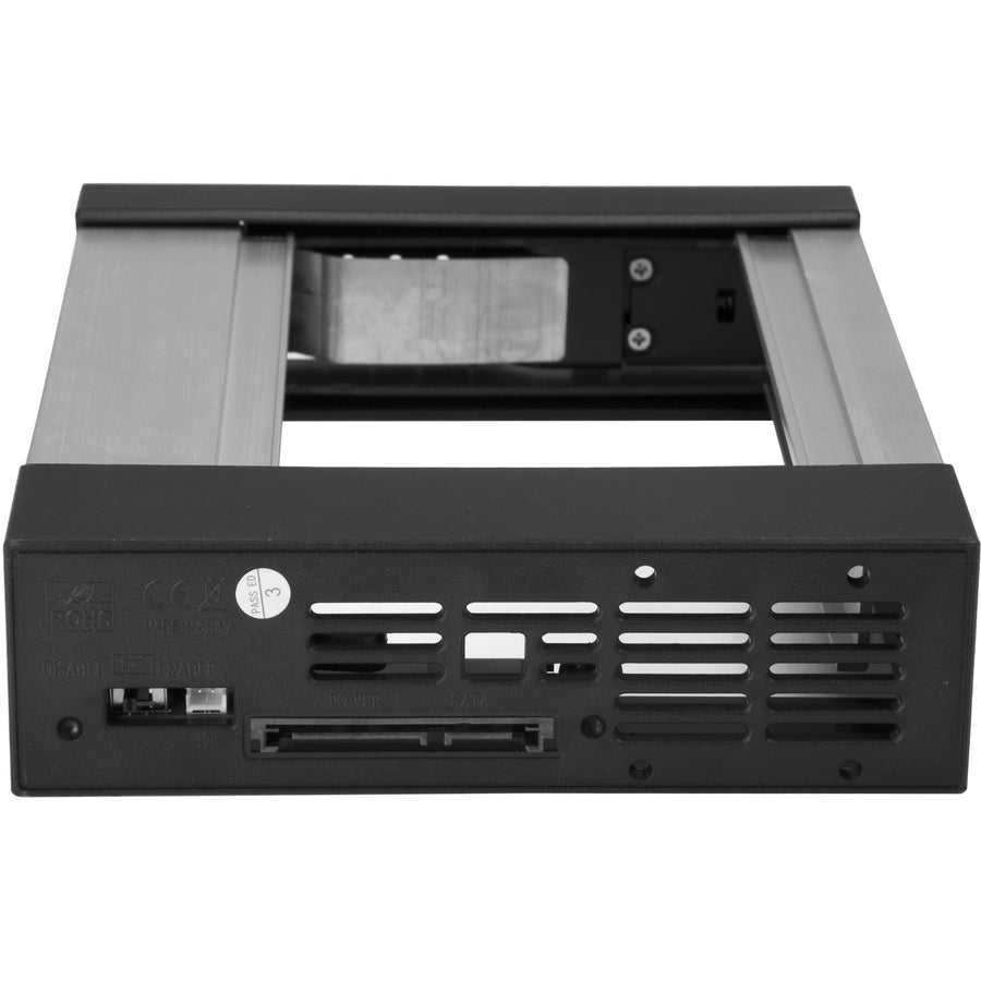 StarTech.com 5.25 to 3.5 Hard Drive Hot Swap Bay - Trayless - Aluminum - For 3.5" SATA/SAS Drives - Front Mount - SAS/ SATA Backplane HSB1SATSASBA