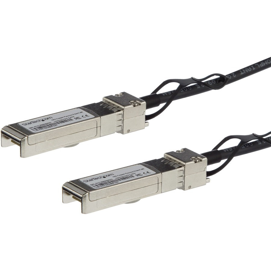 StarTech.com MSA Uncoded Compatible 2m 10G SFP+ to SFP+ Direct Attach Cable - 10 GbE SFP+ Copper DAC 10 Gbps Low Power Passive Twinax SFP10GPC2M