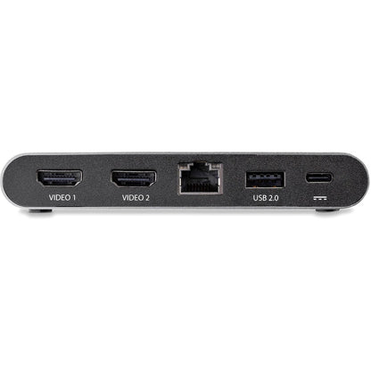 StarTech.com USB C Dock - 4K Dual Monitor HDMI USB-C Docking Station - 100W Power Delivery Passthrough, GbE, 2x USB-A - Multiport Adapter DK30C2HAGPD