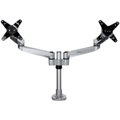 StarTech.com Desk Mount Dual Monitor Arm, Premium Articulating Desktop VESA Mount up to 27" (17.6lb/8kg) Displays, Height Adjustable ARMDUALPS