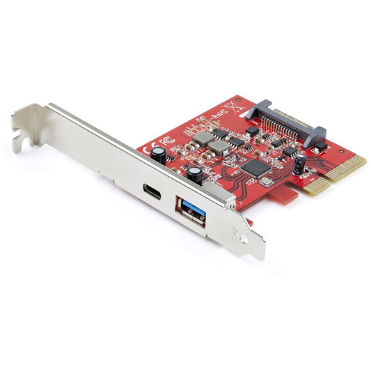 StarTech.com 2-Port 10Gbps USB-A & USB-C PCIe Card Adapter - USB 3.2 Gen 2 PCI Express Expansion Add-On Card - Windows, macOS, Linux PEXUSB311AC3