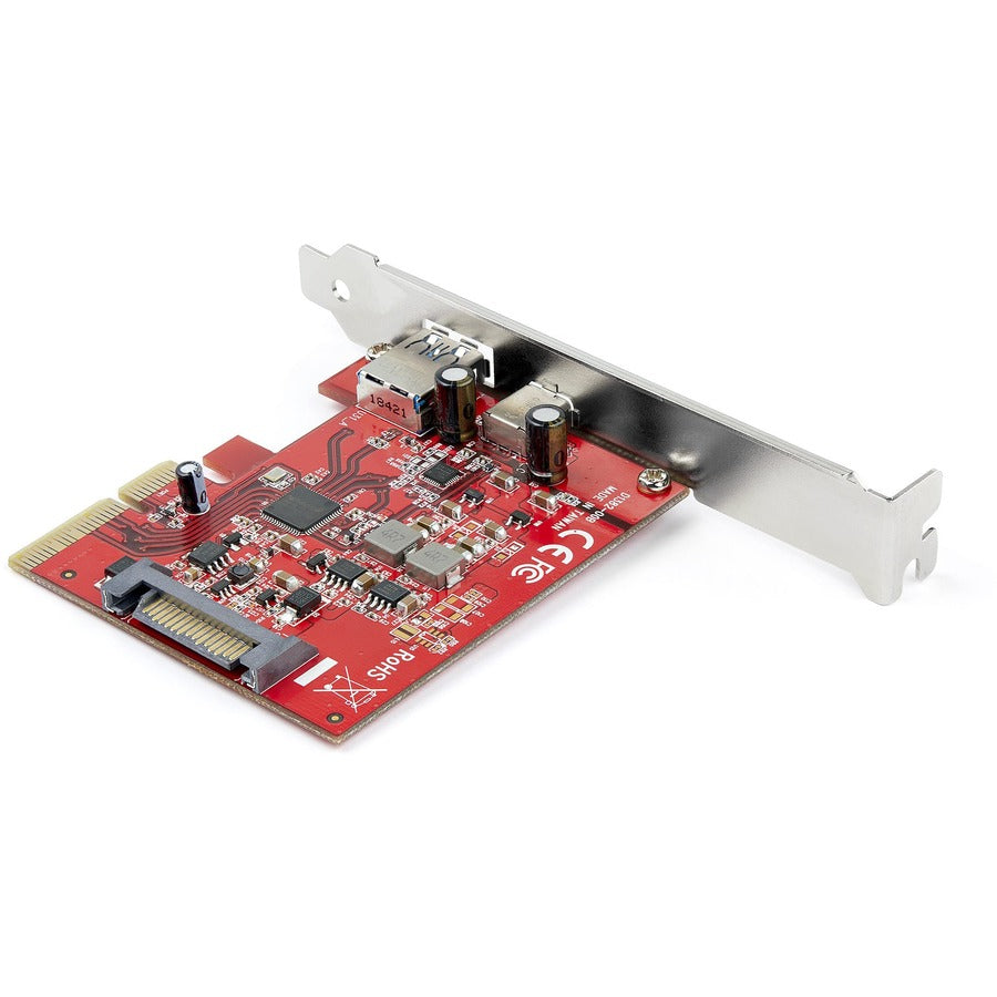 StarTech.com 2-Port 10Gbps USB-A & USB-C PCIe Card Adapter - USB 3.2 Gen 2 PCI Express Expansion Add-On Card - Windows, macOS, Linux PEXUSB311AC3