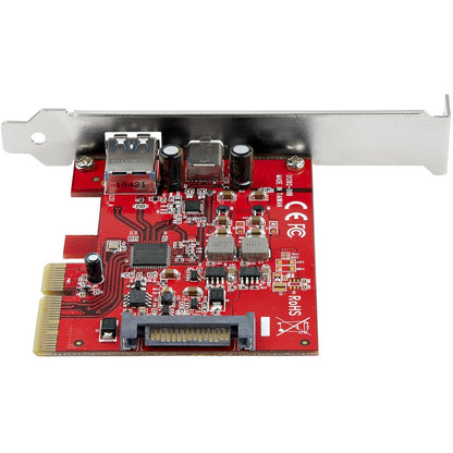 StarTech.com 2-Port 10Gbps USB-A & USB-C PCIe Card Adapter - USB 3.2 Gen 2 PCI Express Expansion Add-On Card - Windows, macOS, Linux PEXUSB311AC3